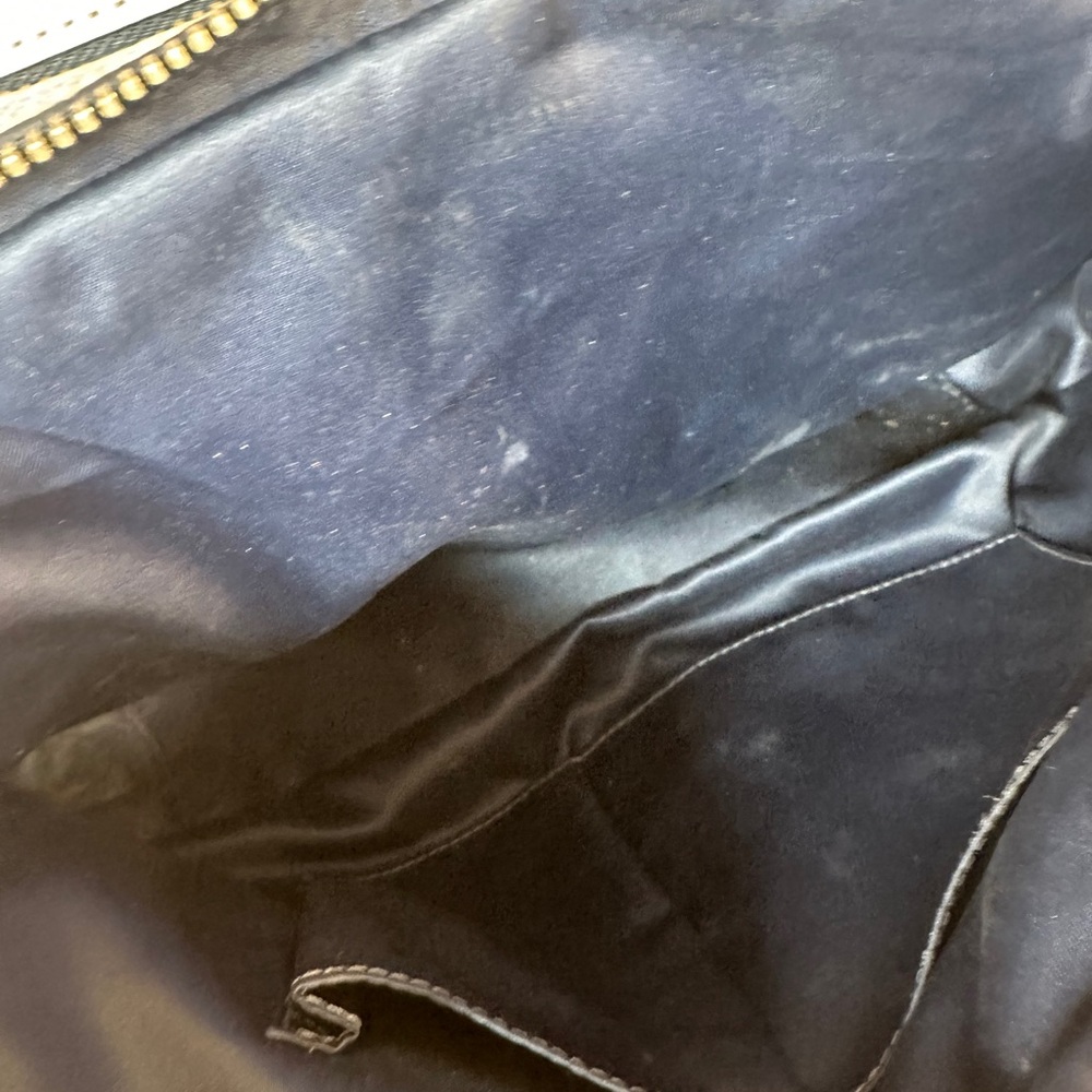 Coach Pink and Navy Satchel with Structured Design - Picture 8 of 17